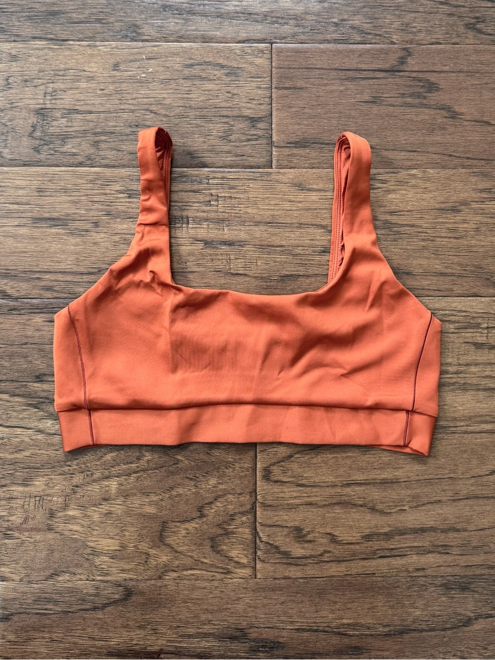 EUC Left On Friday Double Scoop Bikini Top Bronze Brown Orange A - C Cup
